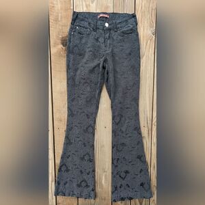 YSC Yessics Jeans Black Pattern Size 38/8
